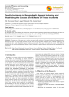 Deadly incidents in Bangladeshi apparel industry and illustrating the causes and effects of these incidents