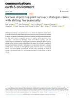 Success of post-fire plant recovery strategies varies with shifting fire seasonality