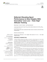 Editorial: Elevating sport performance to new heights with innovative ‘Live Low – Train High’ altitude training