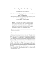 On-line algorithms for k-Covering