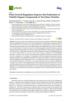 Plant growth regulators improve the production of volatile organic compounds in two rose varieties