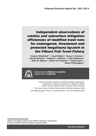 Independent observations of catches and subsurface mitigation efficiencies of modified trawl nets for endangered, threatened and protected megafauna bycatch in the Pilbara Fish Trawl Fishery
