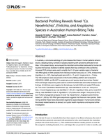Bacterial profiling reveals novel "Ca. Neoehrlichia", Ehrlichia, and anaplasma species in Australian human-biting ticks