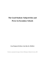 The good student: subjectivities and power in secondary schools