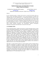 Implementation issues of a design review system using virtual environment