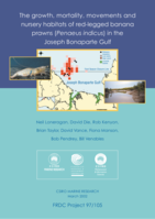 Growth, mortality, movements and nursery habitats of red-legged banana prawns (Penaeus indicus) in the Joseph Bonaparte Gulf. Final Report to FRDC for project 1997/105