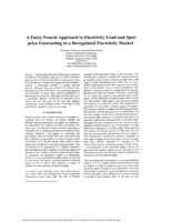 A fuzzy-neural approach to electricity load and spot-price forecasting in a deregulated electricity market