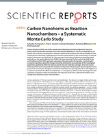 Carbon nanohorns as reaction nanochambers – a systematic Monte Carlo study