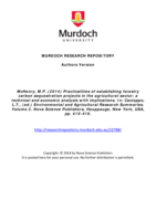 Practicalities of establishing forestry carbon sequestration projects in the agricultural sector: A technical and economic analysis with implications