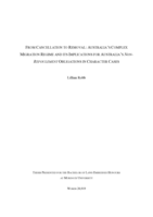 From cancellation to removal: Australia's complex migration regime and its implications for Australia's non-refoulement obligations in character cases