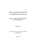The seafarers and maritime entrepreneurs of Madura: history, culture, and their role in the Java Sea timber trade
