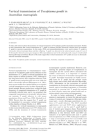Vertical transmission of Toxoplasma gondii in Australian marsupials