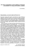 An initial investigation of the usability of fictional conversation for doing conversation analysis