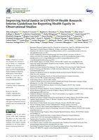 Improving Social Justice in COVID-19 Health Research: Interim guidelines for reporting health equity in observational studies