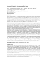 Linseed oil and its tendency to self-heat