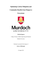 Optimising carbon mitigation and community benefits from mangrove ecosystems