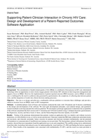 Supporting patient-clinician interaction in chronic HIV care: Design and development of a patient-reported outcomes software application