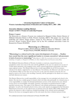 Mentoring at a distance