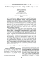 Geoheritage and geoconservation - History, definition, scope and scale