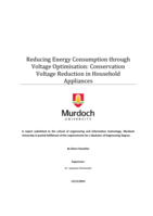 Reducing energy consumption through voltage optimisation: Conservation voltage reduction in household appliances