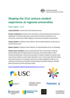 Shaping the 21st century student experience at regional universities