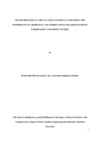 Transformation at the cultural interface: Exploring the experiences of Aboriginal and Torres Strait Islander students undertaking university studies