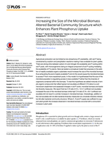 Increasing the size of the microbial biomass altered bacterial community structure which enhances plant phosphorus uptake
