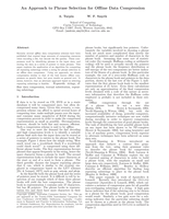 An approach to phrase selection for offline data compression