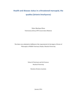 Health and disease status in a threatened marsupial, the quokka (Setonix brachyurus)