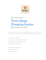 Teras barge pumping system