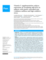 Vitamin C supplementation reduces expression of circulating miR-451a in subjects with poorly controlled type 2 diabetes mellitus and high oxidative stress