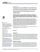 Development and Validation of a Risk Score for Chronic Kidney Disease in HIV Infection Using Prospective Cohort Data from the D:A:D Study