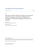 The Fitzroy Valley numeracy project: Assessment of early changes in teachers’ Self-reported pedagogic content knowledge and classroom practice
