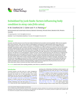 Subsidised by junk foods: factors influencing body condition in stray cats (Felis catus)