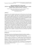 What do people do at Ningaloo? Spatial and temporal mapping of tourist usage in a large marine park, north-western Australia