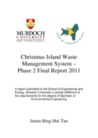 Christmas Island waste management system - Phase 2 final report 2011