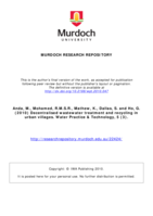 Decentralised wastewater treatment and recycling in urban villages