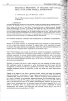 Biological processing of organics: the fate of leaf litter in the natural environment