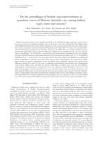 Do the assemblages of benthic macroinvertebrates in nearshore waters of Western Australia vary among habitat types, zones and seasons?
