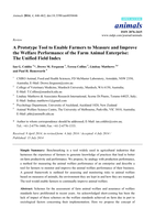 A prototype tool to enable farmers to measure and improve the welfare performance of the farm animal enterprise: The unified field index