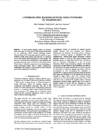 A stereoscopic ranging system using standard PC technology