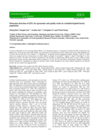 Molecular detection of QTL for agronomic and quality traits in a doubled haploid barley population