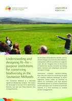 Understanding and designing fit–for–purpose institutions for conserving biodiversity in the Tasmanian Midlands