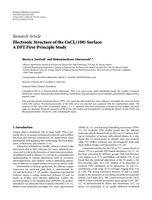 Electronic structure of the CuCl 2 (100) surface: A DFT first-principle study