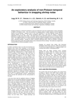 An exploratory analysis of non-Poisson temporal behaviour in snapping shrimp noise