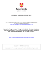Devious chatbots - interactive malware with a plot