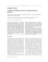 Cytokine profiling in abacavir hypersensitivity patients