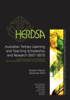 Australian tertiary learning and teaching scholarship and research 2007-2012
