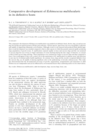 Comparative development of Echinococcus multilocularis in its definitive hosts
