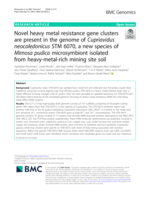 Novel heavy metal resistance gene clusters are present in the genome of Cupriavidus neocaledonicus STM 6070, a new species of Mimosa pudica microsymbiont isolated from heavy-metal-rich mining site soil